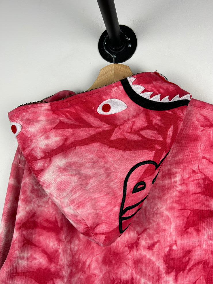 Bape Ponr Shark Tie Dye Full Zip Hoodie