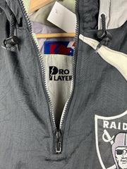 Vintage 90s NFL Pro Player Los Angeles Raiders Hooded Jacket