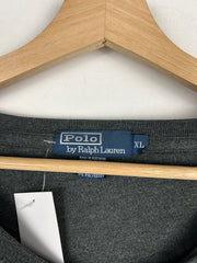 Vintage 90s Polo Ralph Lauren Dark Grey Crewneck