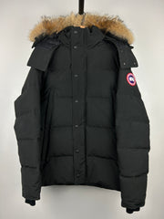 Canada Goose Wyndam Down Filled Black Parka Puffer Jacket
