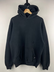 Vintage 90s Russell Athletic Blank Black Hoodie