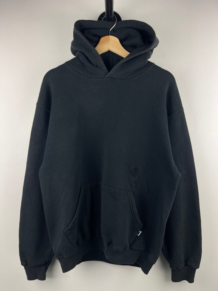 Vintage 90s Russell Athletic Blank Black Hoodie