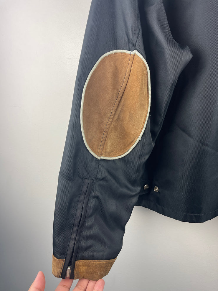 Vintage 90s Diesel 700 Biker Nylon Black Jacket