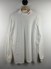 Vintage 90s Dare White Mockneck Long Sleeve