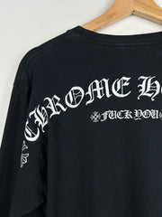 Chrome Hearts Script F*ck You Black Long Sleeve
