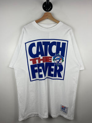 Vintage 90s MLB The Game Toronto Blue Jays Catch The Fever White Tee