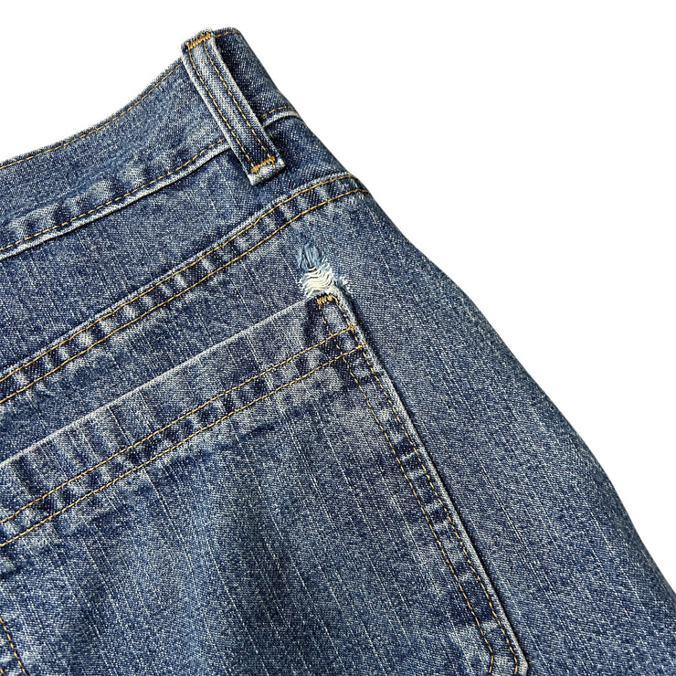 Vintage Faded Glory Blue Denim Cargo Shorts