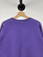 Vintage 90s Calvin Klein Embroidered Faded Purple Crewneck