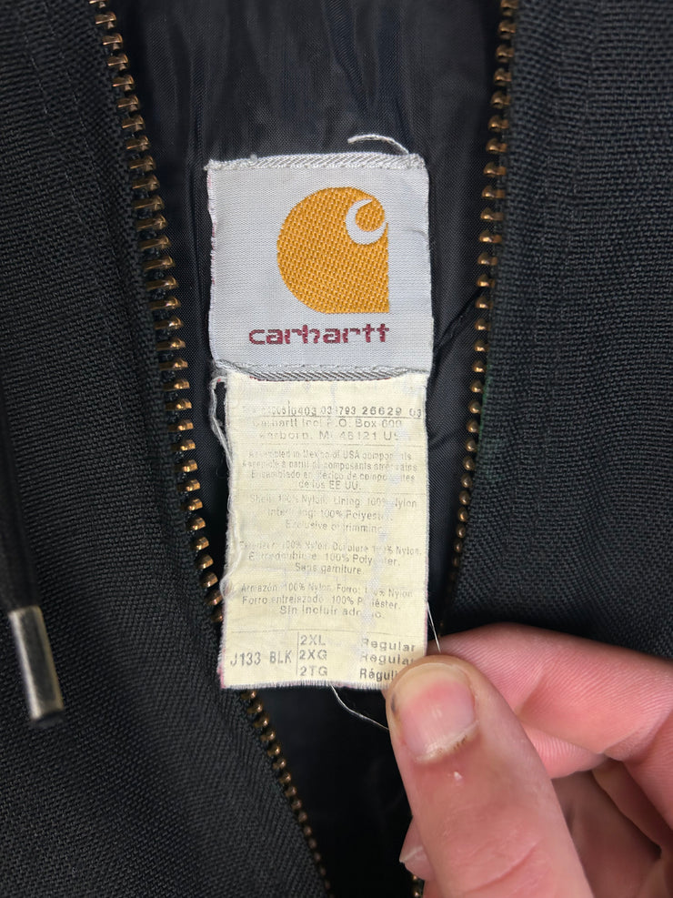 Vintage Y2K Carhartt Active Hooded Black Jacket J133BLK