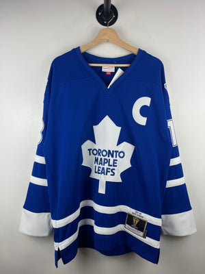 Vintage NHL Mitchell & Ness Toronto Maple Leafs Mats Sundin Blue Hockey Jersey