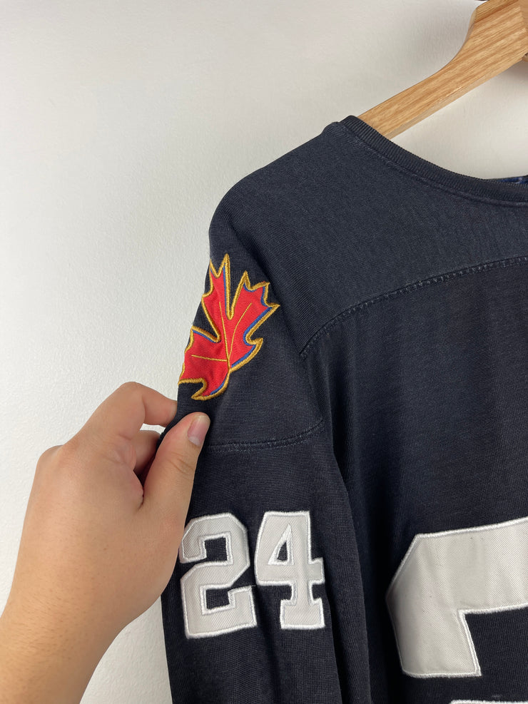 Vintage 90s Labatt Blue Beer Black Long Sleeve Jersey