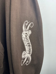 Vintage West Coast Choppers Choppers For Life Por Vida Brown Hoodie