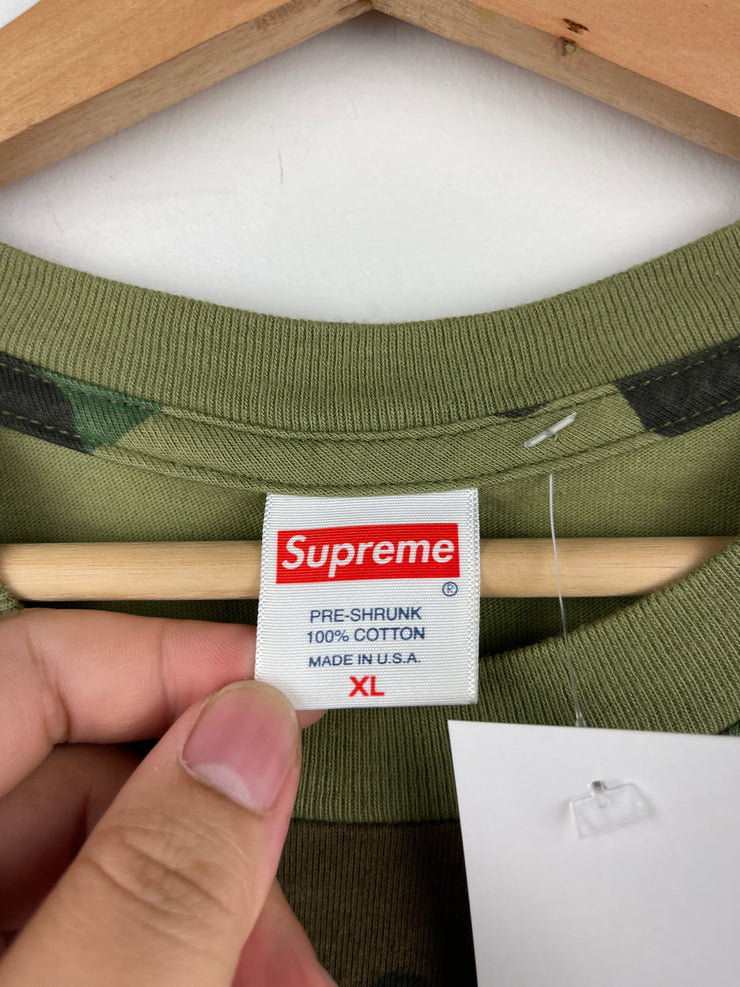 Supreme SS21 Spiral Woodland Camo Tee