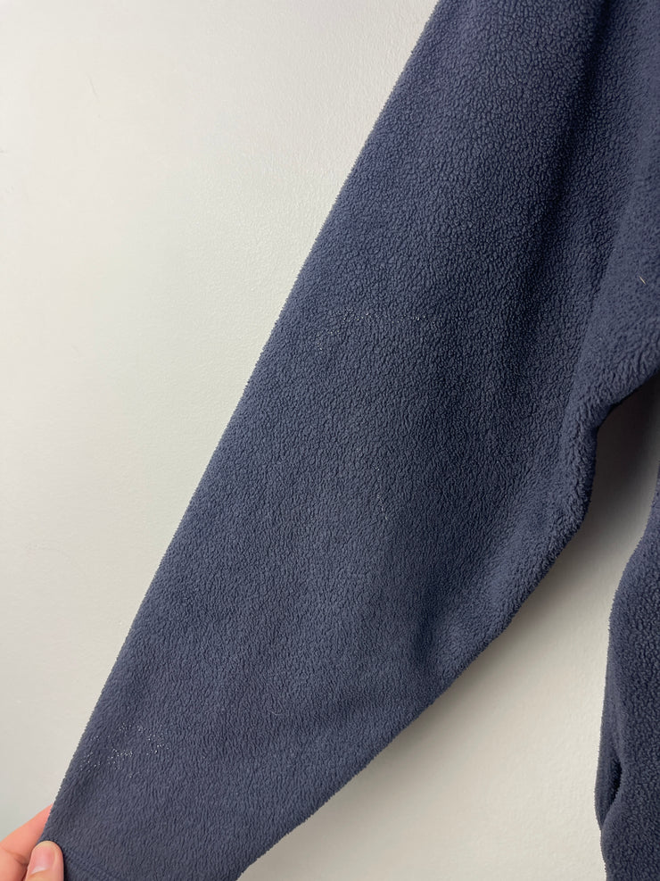 Vintage Old Navy Spellout Navy Quarter Zip Fleece Sweater