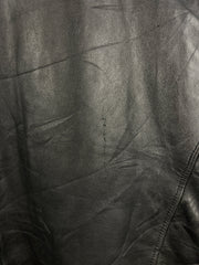 Vintage 90s Leather Limited Black Leather Lined Bomber Jacket