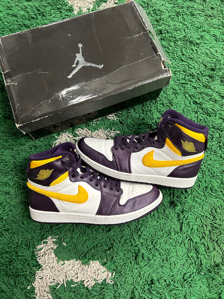 Jordan 1 Strap 2009 Grand Purple Varsity Maize