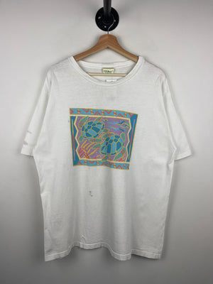 Vintage 90s LL Bean Turtles White Tee