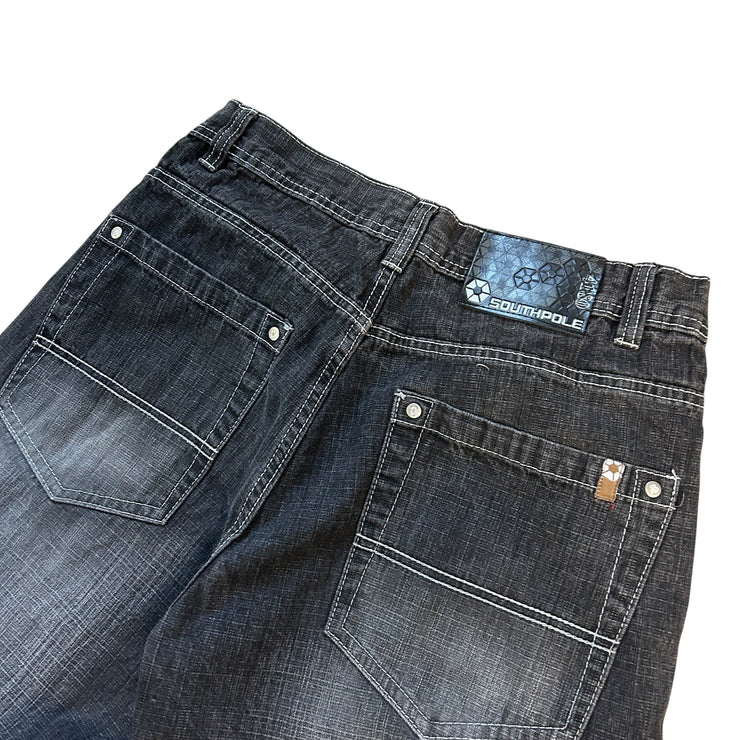 Vintage Y2K South Pole Baggy Washed Black Denim Jeans