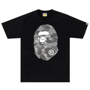 Bape Honeycomb Big Ape Head Black Tee
