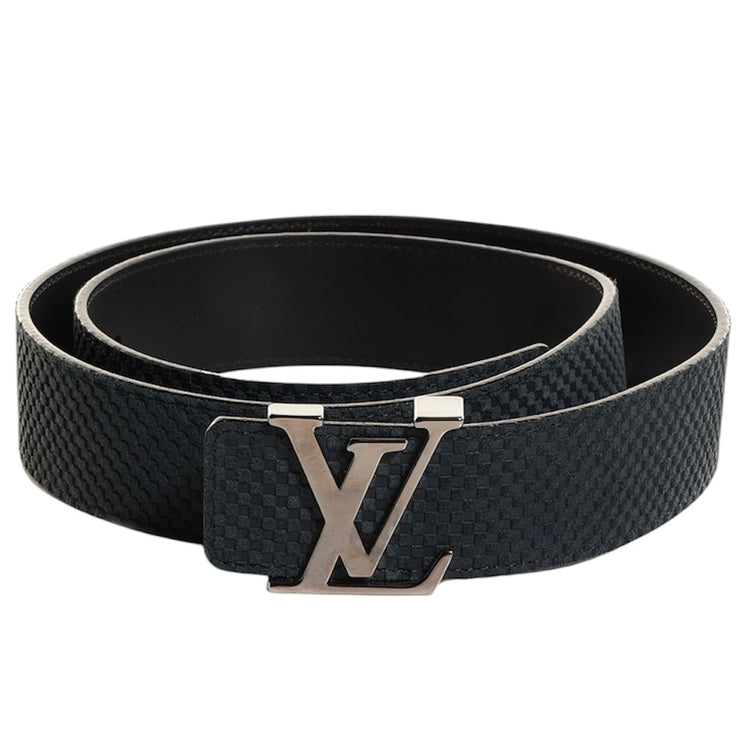 Louis Vuitton Mini Damier Black Suede Belt