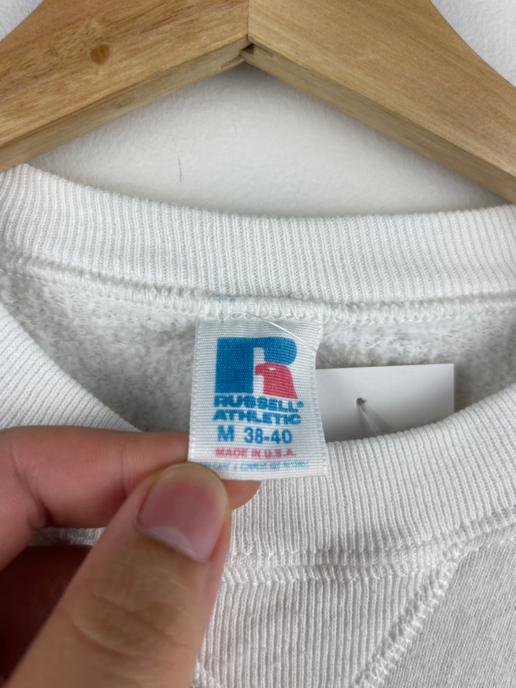 Vintage 80s Russell Athletic Miami Hurricanes White Crewneck