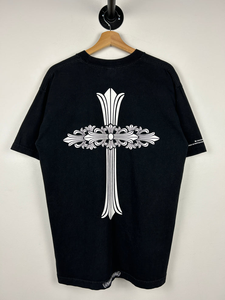 Chrome Hearts Floral Cross Made In Hollywood Black Tee