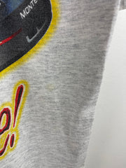 Vintage 90s Nascar Dale Earnhardt From Start To Finish Grey Tee