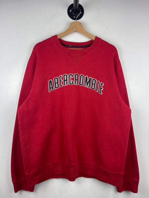 Vintage Abercrombie & Fitch Embroidered Red Crewneck