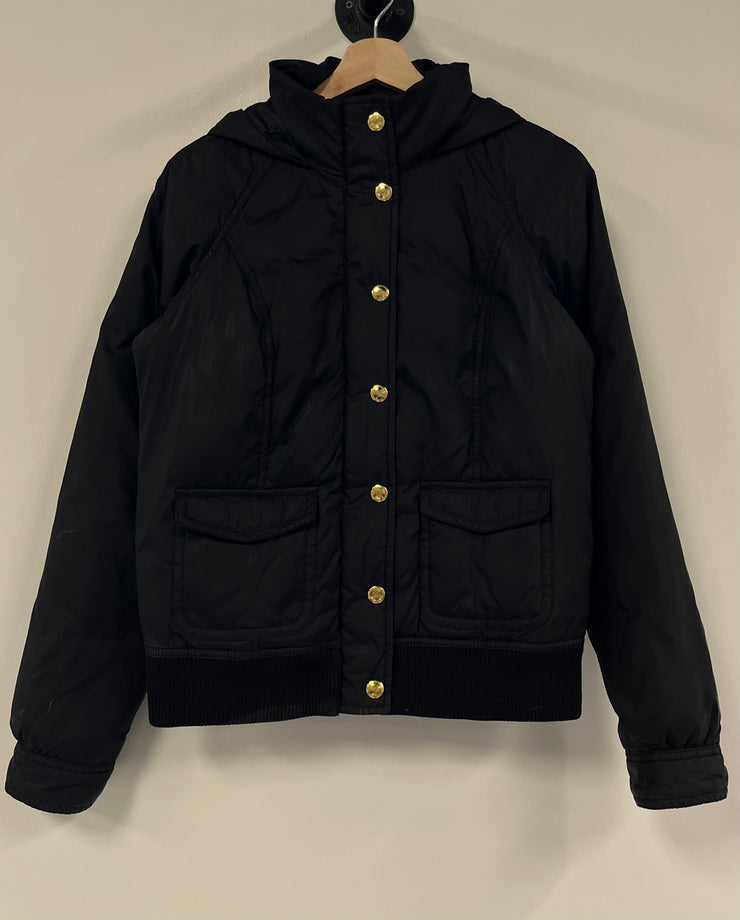 Vintage Juicy Couture Black Nylon Puffer Jacket