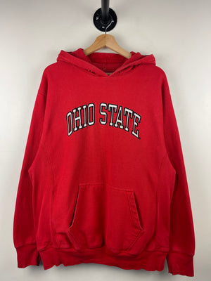 Vintage Steve & Barrys Ohio State University Embroidered Red Hoodie