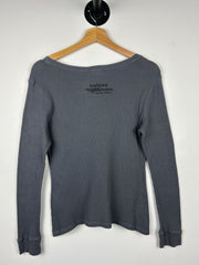 Vintage 2009 Harley Davidson Grey Thermal Women’s Long Sleeve