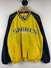 Vintage NFL Buffalo Sabres Navy & Yellow Pullover Windbreaker