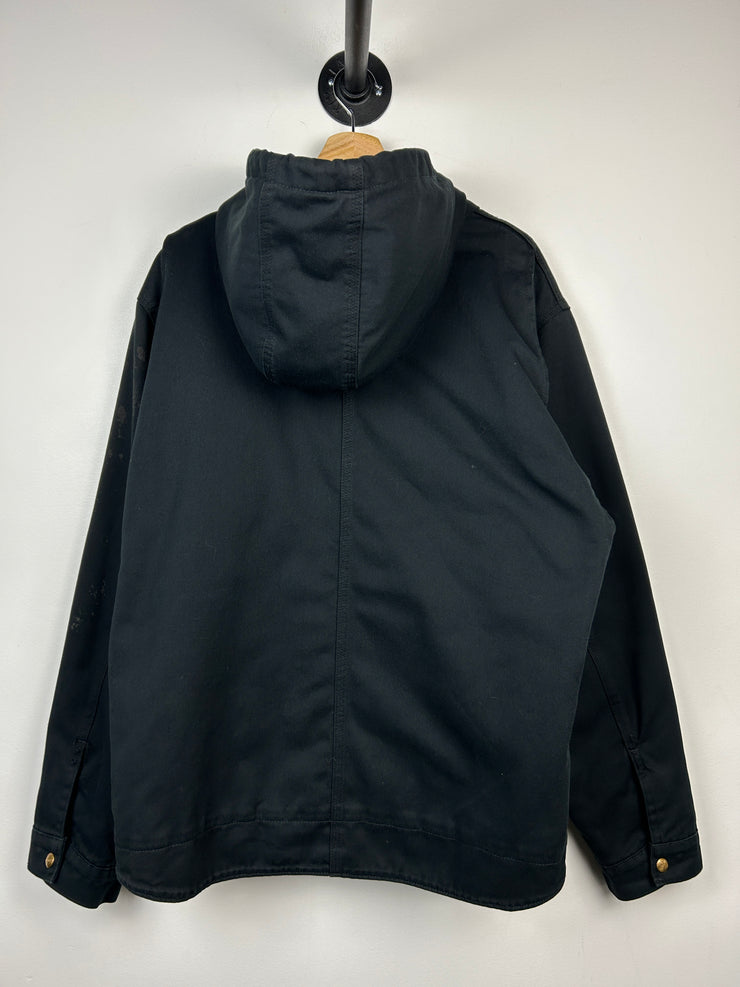 Vintage Carhartt Cropped Black Hooded Jacket 101052 001