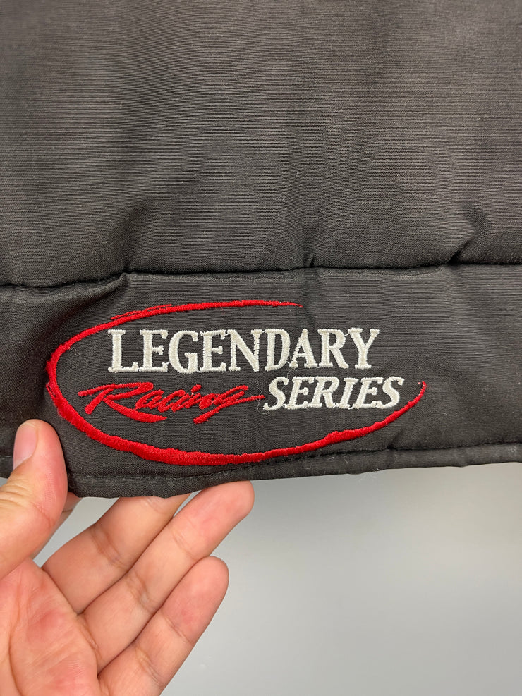 Vintage 90s Snap On Racing Black & Red Bomber Jacket