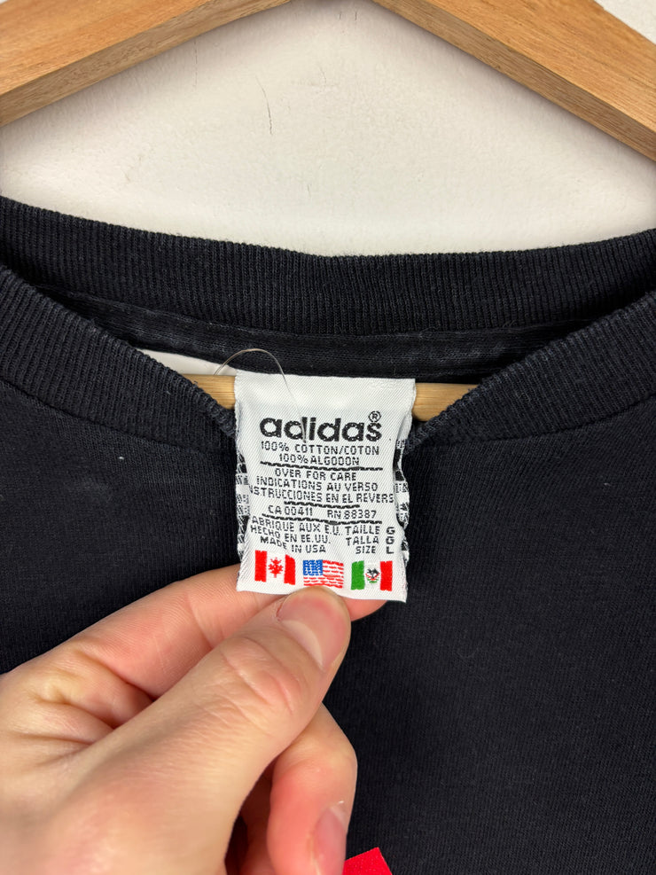 Vintage 90s Adidas Black Tee