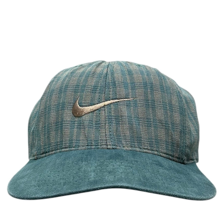 Vintage 90’s Nike Golf Green Plaid Strapback Hat