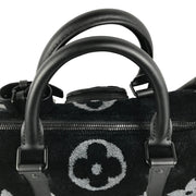 Louis Vuitton Multi Pocket Keep-All 50 Bandouliere Monogram Tuffetage Black Duffle Bag