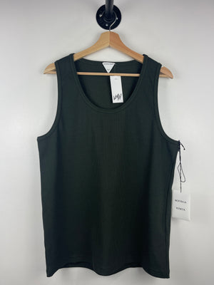 Bottega Veneta Green Ribbed Tank Top