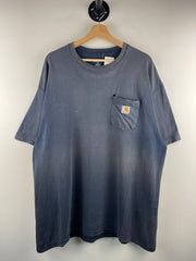 Vintage Carhartt Faded Navy Pocket Tee