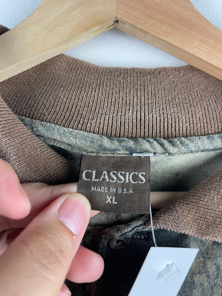 Vintage 90s Classics Real Tree Camo Polo Shirt