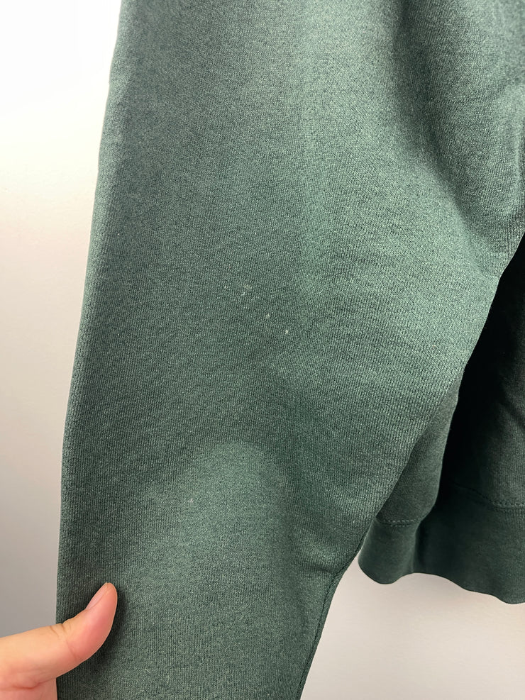 Vintage 90s Oktoberfest Lacrosse Footwear Embroidered Green Crewneck