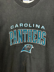 Vintage 90's Pro Player Carolina Panthers Embroidered Black Tee
