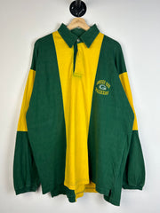 Vintage 90's Green Bay Packers Polo Rugby Long Sleeve