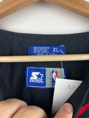 Vintage 90s NBA Starter Chicago Bulls Pinstripe Black Baseball Jersey