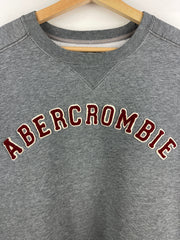 Vintage Abercrombie And Fitch Embroidered Grey Crewneck