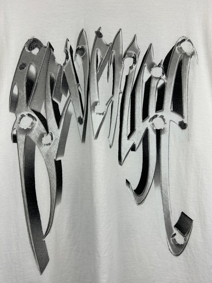 Revenge Bullet White Tee