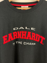 Vintage 90s Nascar Dale Earnhardt 7 Time Champ Black Crewneck