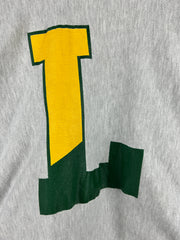 Vintage 90s Champion Reverse Weave Le Moyne College Grey Crewneck
