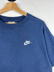 Vintage Nike Swoosh Spellout Navy Tee