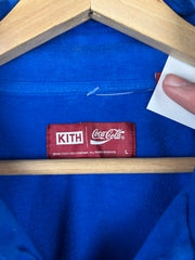 Kith FW18 Coca Cola Blue Quarter Zip Rugby Sweater
